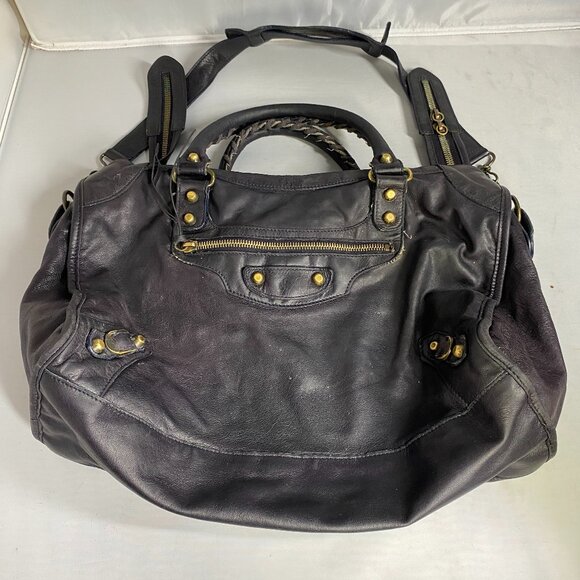 Balenciaga medium classic City Bag in Black Leather strap - Picture 1 of 11